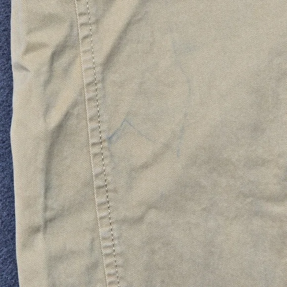 Banana Republic Authentic Chino Belted Wide Leg Cropped Pants Khaki Size 6 - Picture 3 of 7